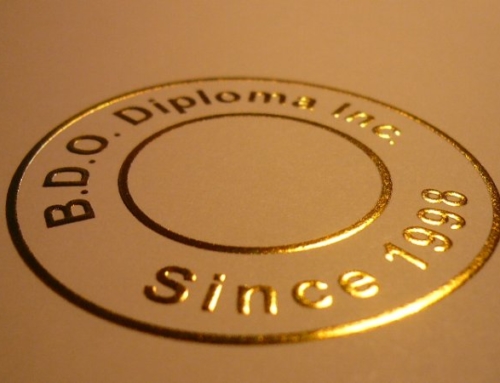 Embossed Gold Seal – Shine